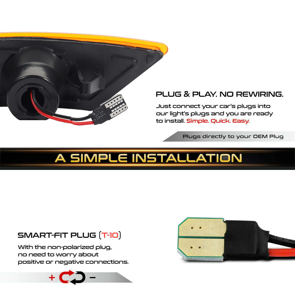 2PCS Car LED Front Side Marker - огляд і ціна Signal Flare Kit