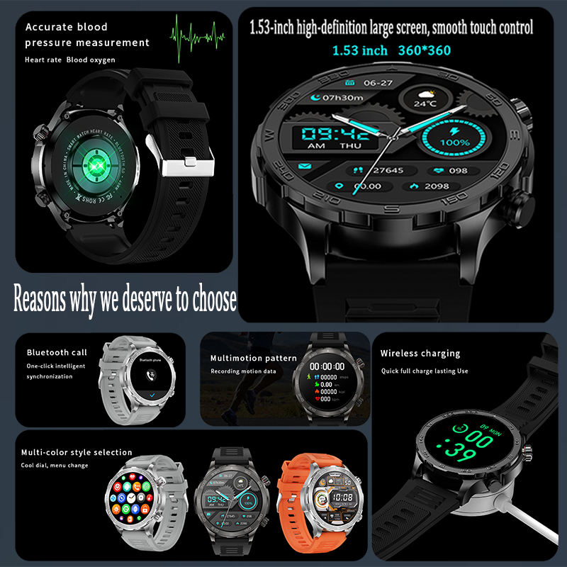 New GPS Track Smart Watch Men  - огляд і ціна Compass Lensatic