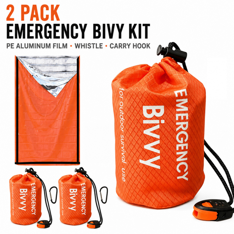 2 Pack Emergency Sleeping Bag, - огляд і ціна Emergency Whistle Loud