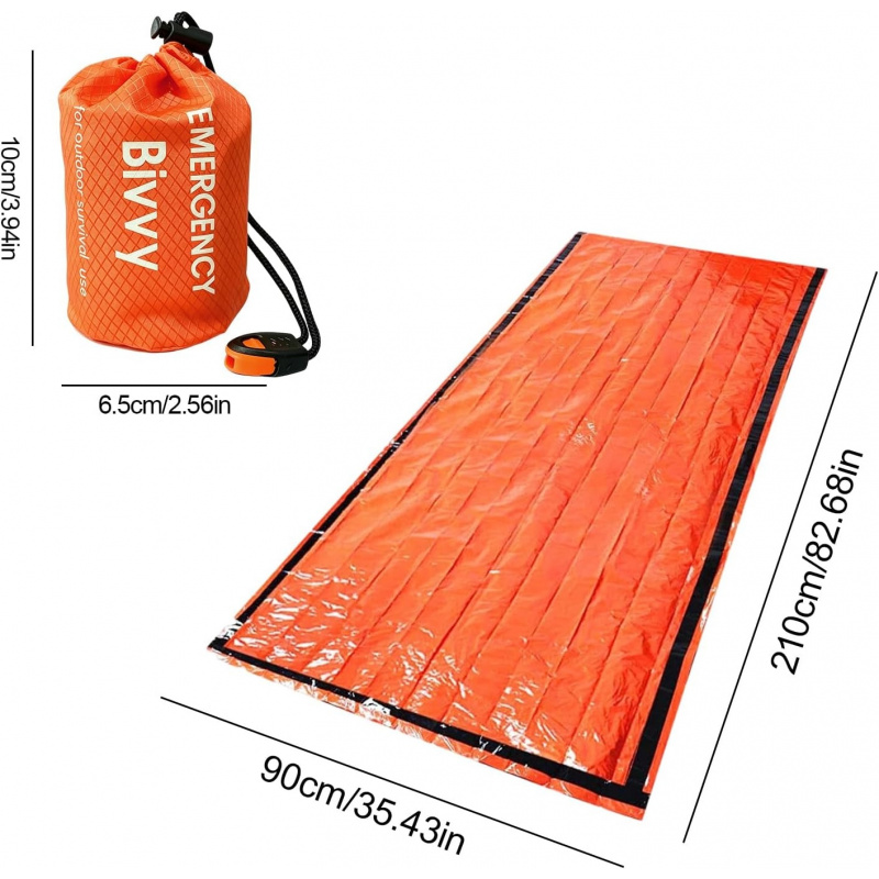 2 Pack Emergency Sleeping Bag, - огляд і ціна Emergency Whistle Loud