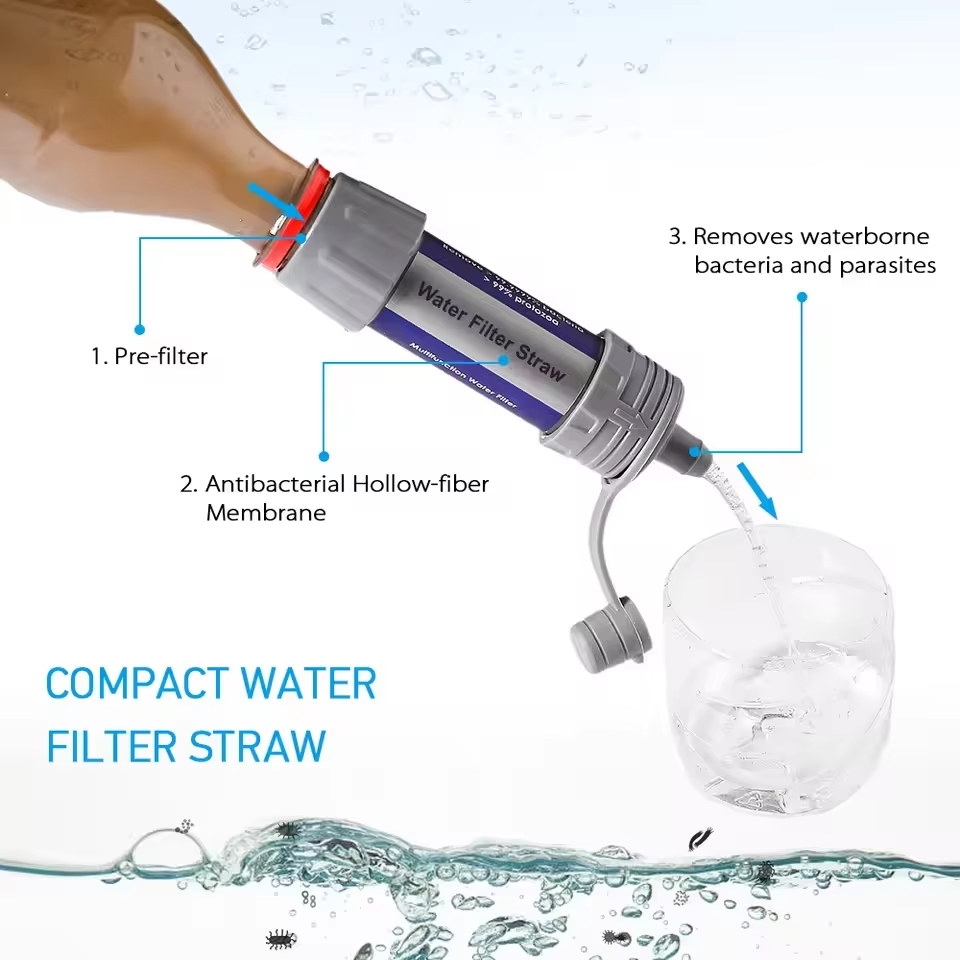 Outdoor Portable Water Filter  - огляд і ціна Water Purification Straw