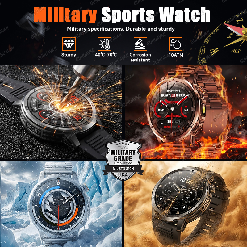2026 New outdoor Smart watch M - огляд і ціна Compass Lensatic