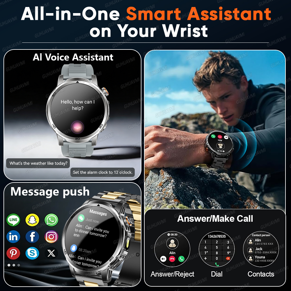 2026 New outdoor Smart watch M - огляд і ціна Compass Lensatic