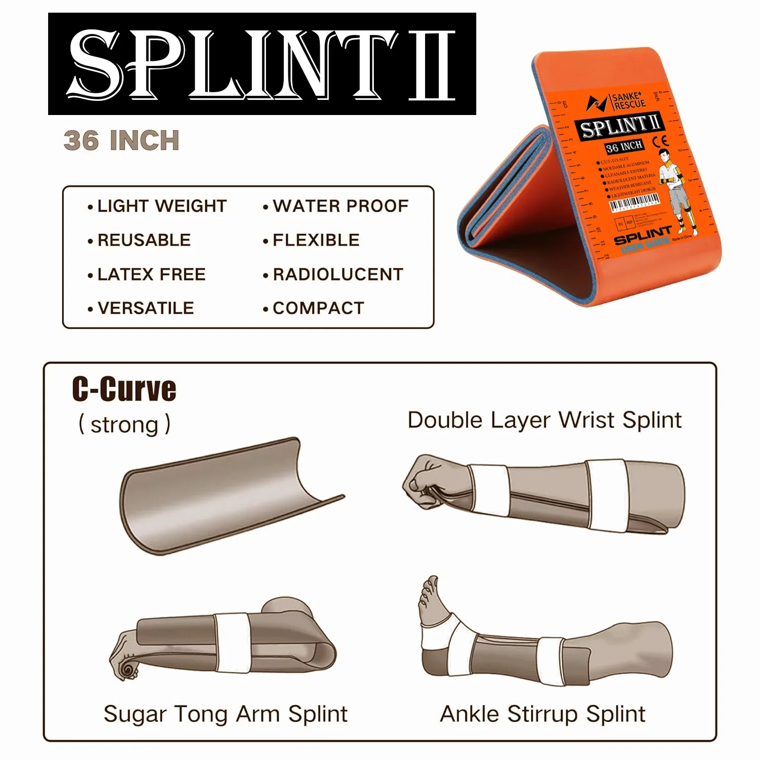 High-Quality First Aid Splint  - огляд і ціна Water Purification Straw