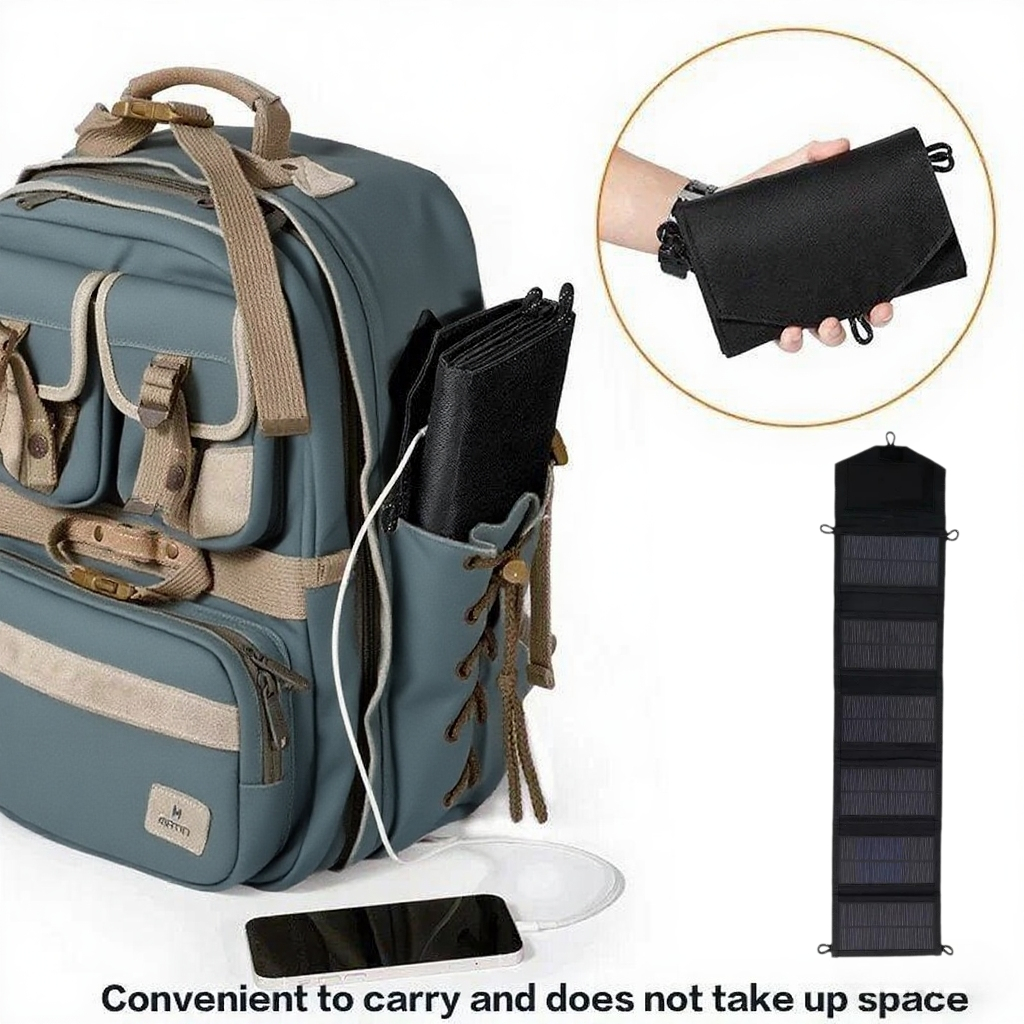Backpack Carry Portable Foldab - огляд і ціна Solar Emergency Charger