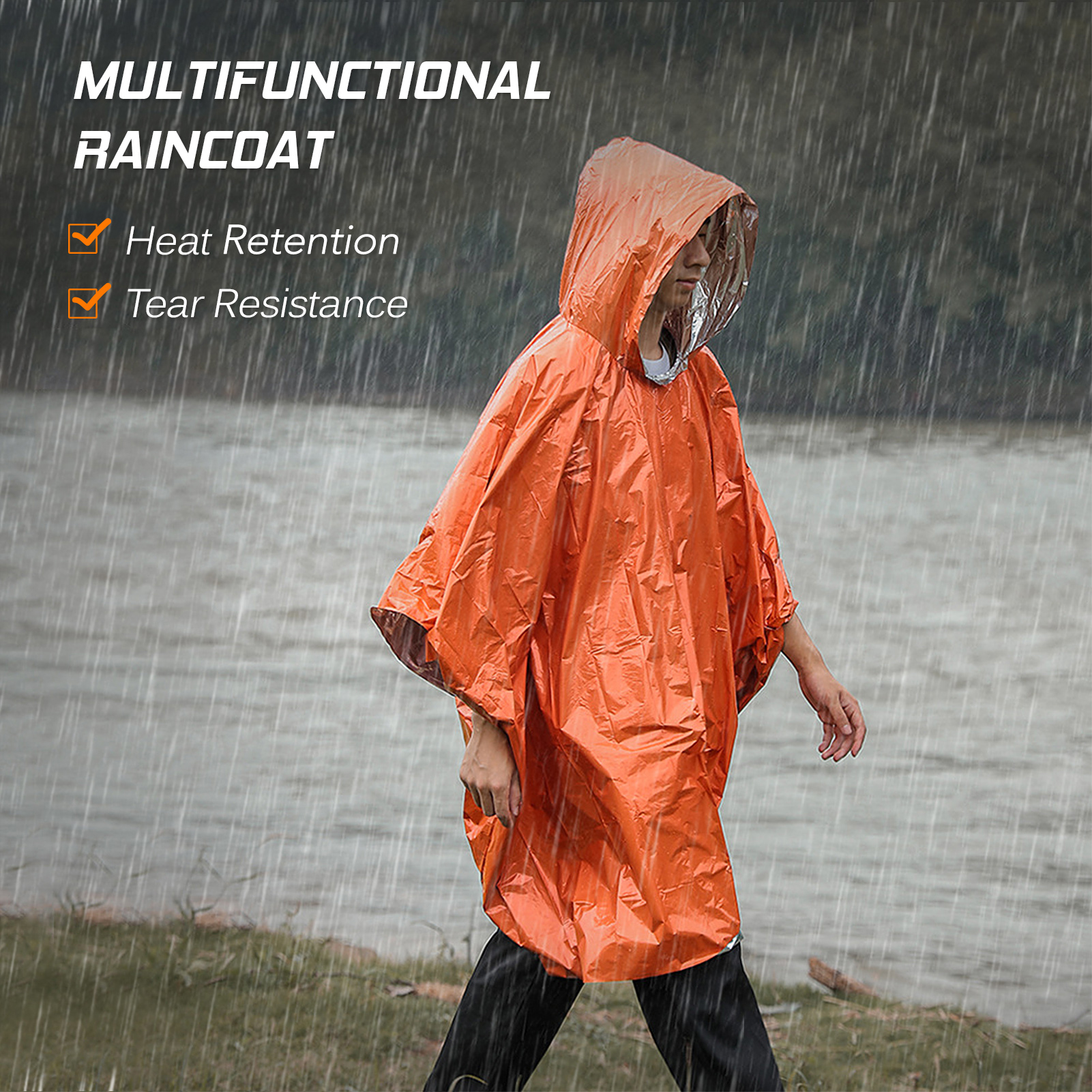 Emergency Rain Poncho Thermal  - огляд і ціна Bivy Bag Emergency