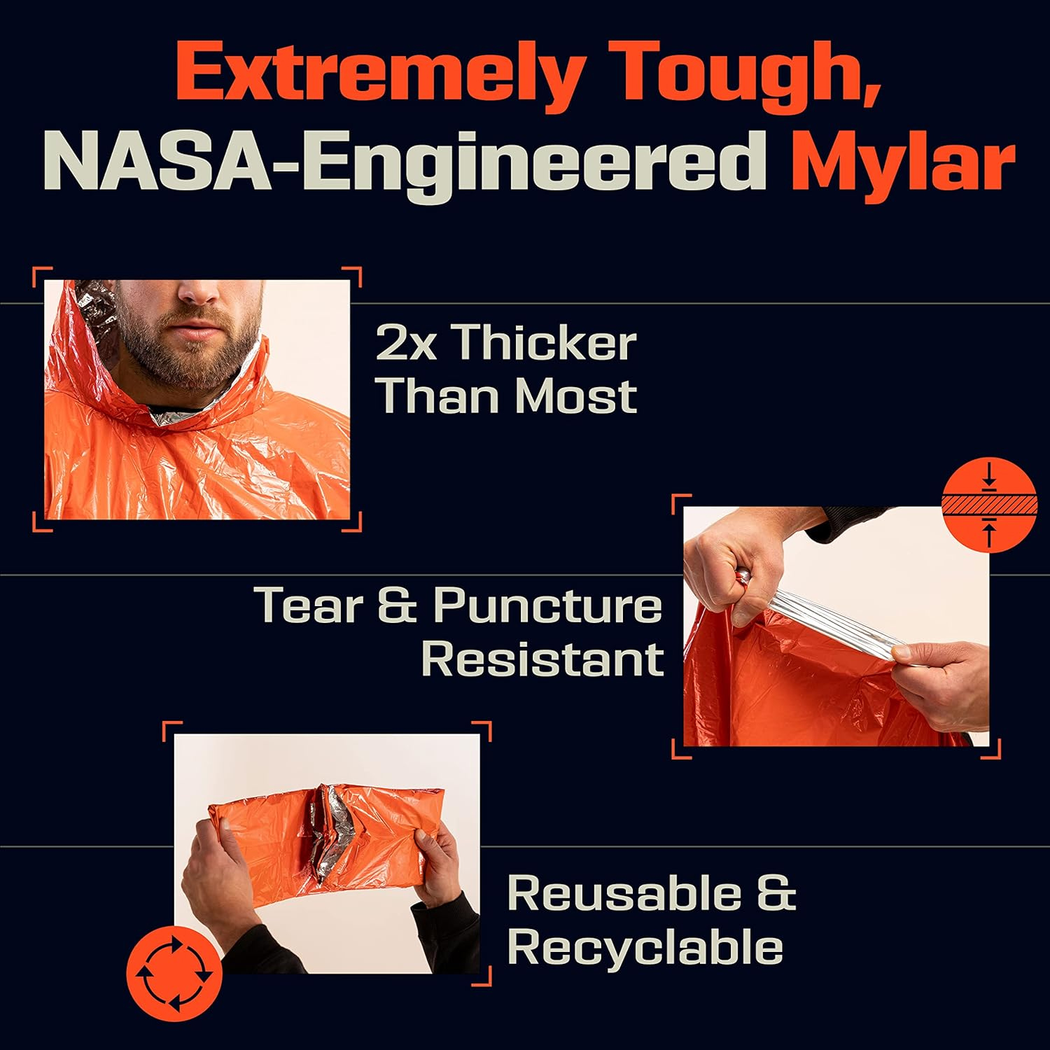 Emergency Rain Poncho Thermal  - огляд і ціна Bivy Bag Emergency