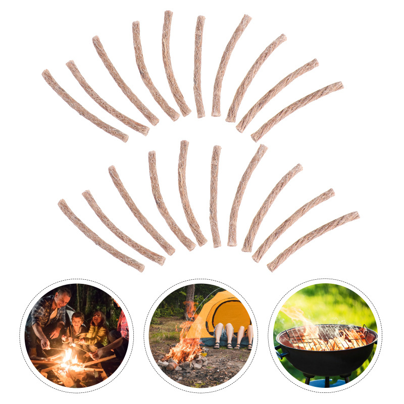 10Pcs Survival Wick Hemp Cord  - огляд і ціна Fire Starting Kit
