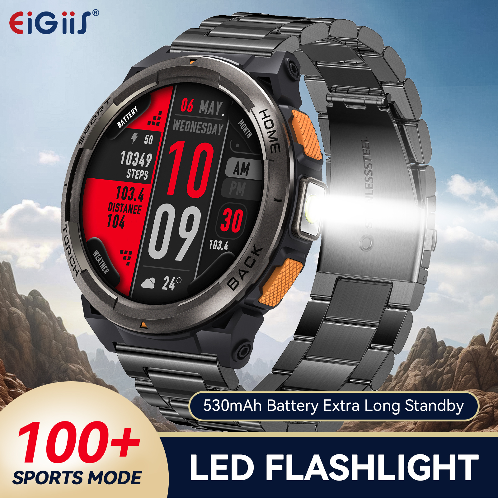 EIGIIS Smart Watch KE5 2024 3A - огляд і ціна Compass Lensatic