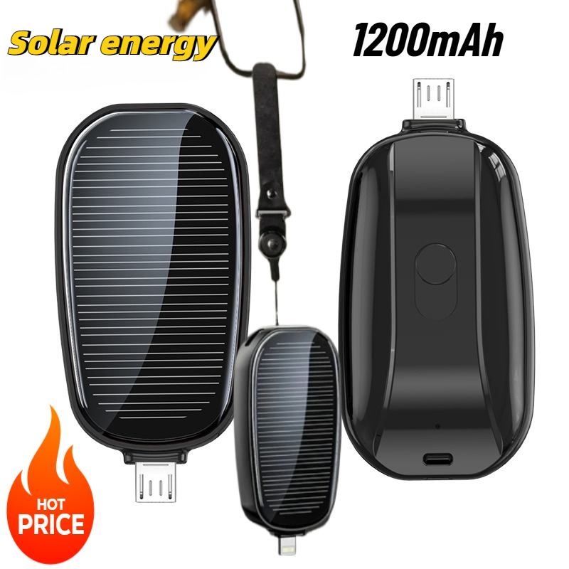 1200mAh Solar Mini Power Bank  - огляд і ціна Solar Emergency Charger