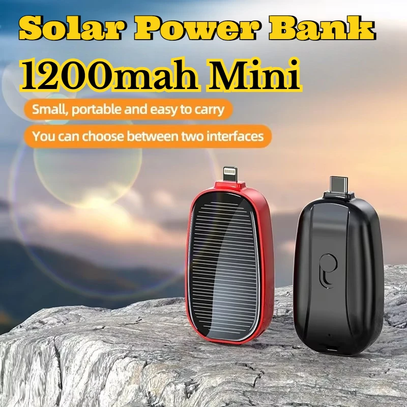 1200mAh Solar Mini Power Bank  - огляд і ціна Solar Emergency Charger
