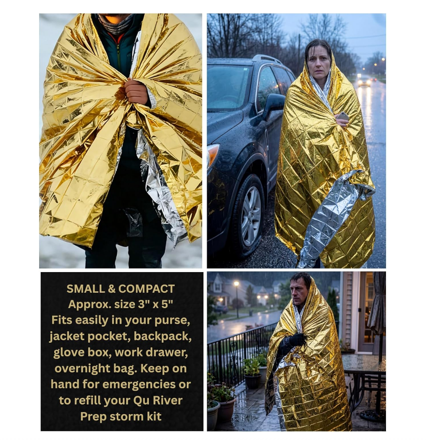 4 Pack Gold Silver Mylar Emerg - огляд і ціна Emergency Mylar Tent