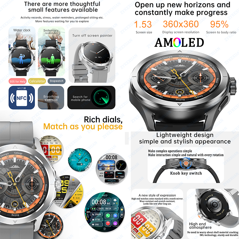 New Watch S4 Ultra Sports Smar - огляд і ціна Compass Lensatic