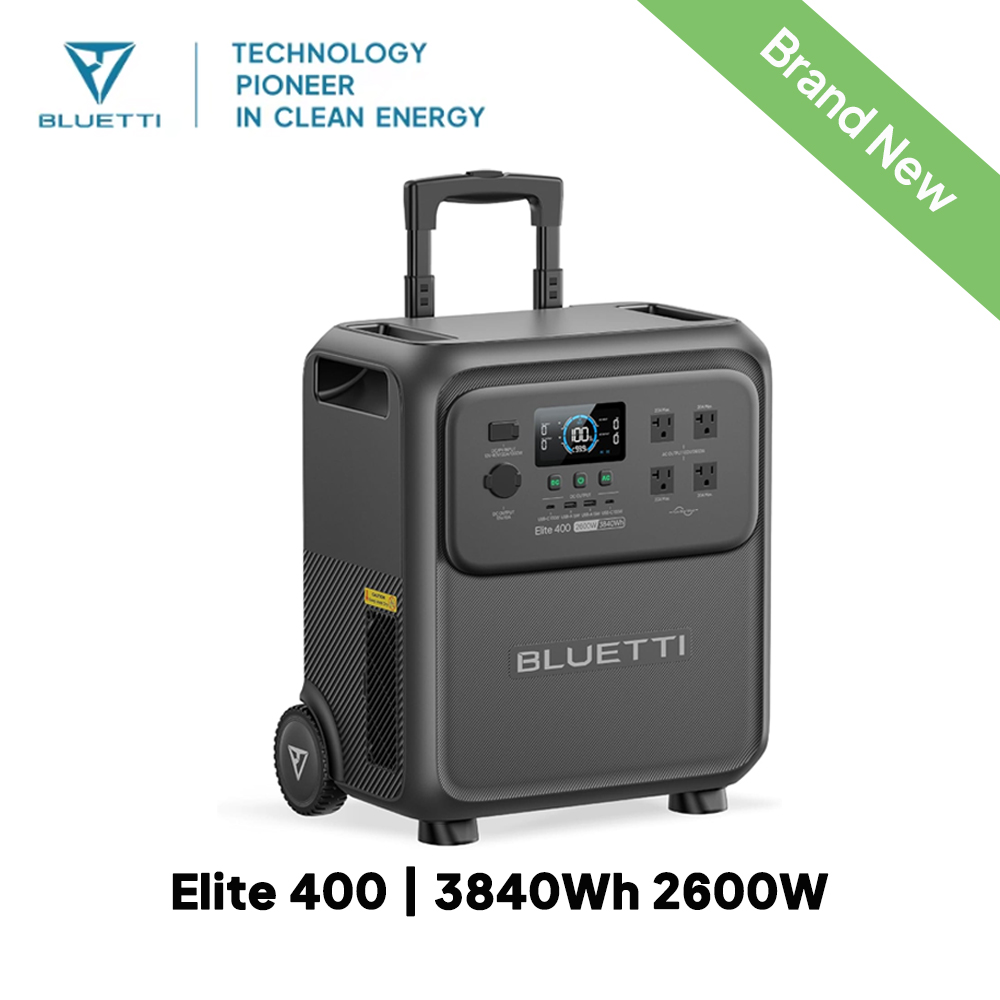 BLUETTI Elite 400 2600W 3840Wh - огляд і ціна Solar Emergency Charger