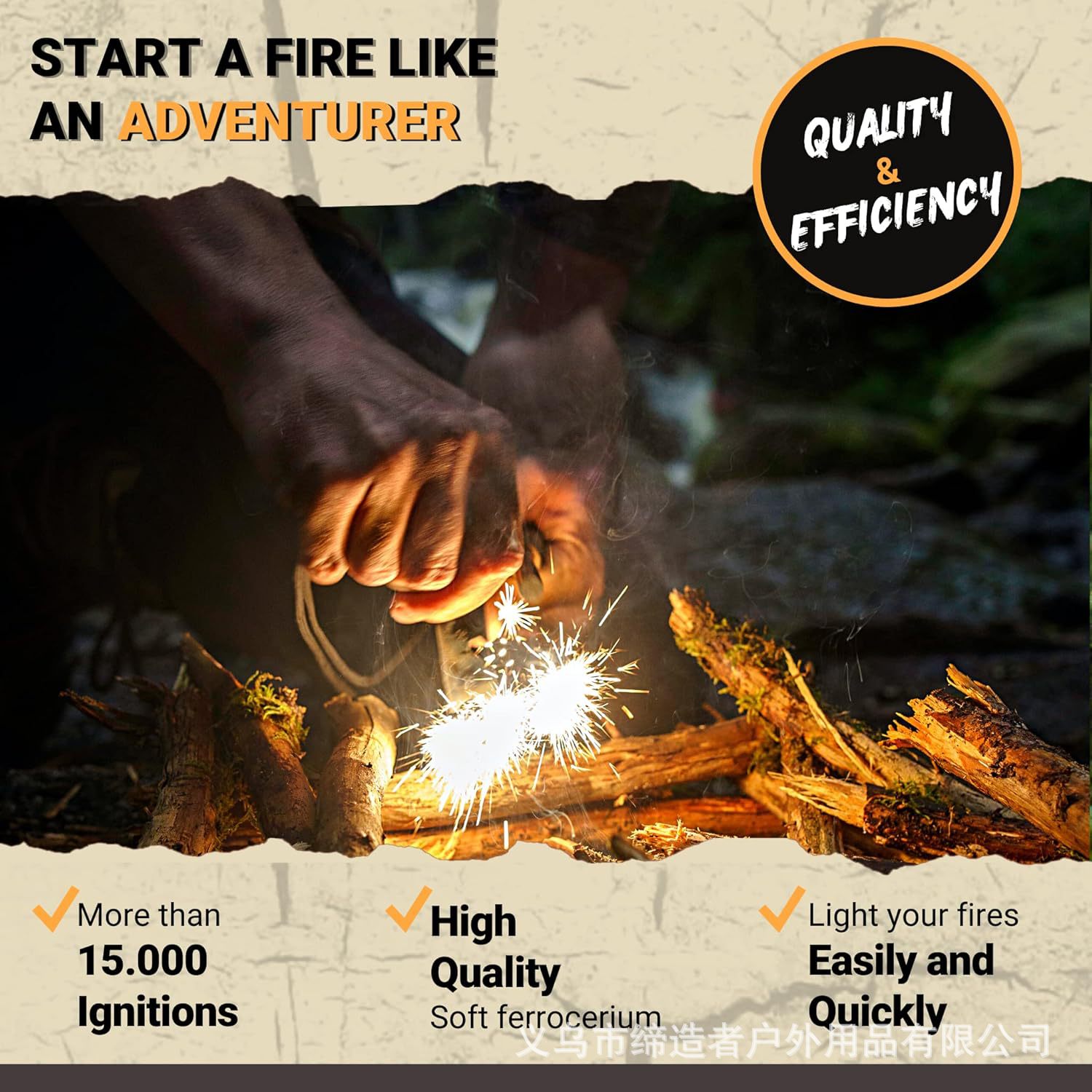 Portable Outdoor Flint and Ste - огляд і ціна Magnesium Fire Starter