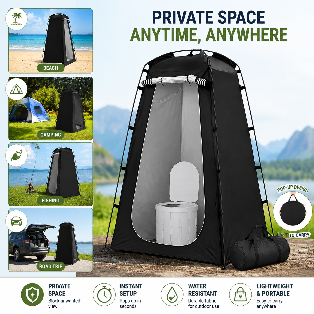 Pop-Up Portable Tent With Fold - огляд і ціна Emergency Mylar Tent