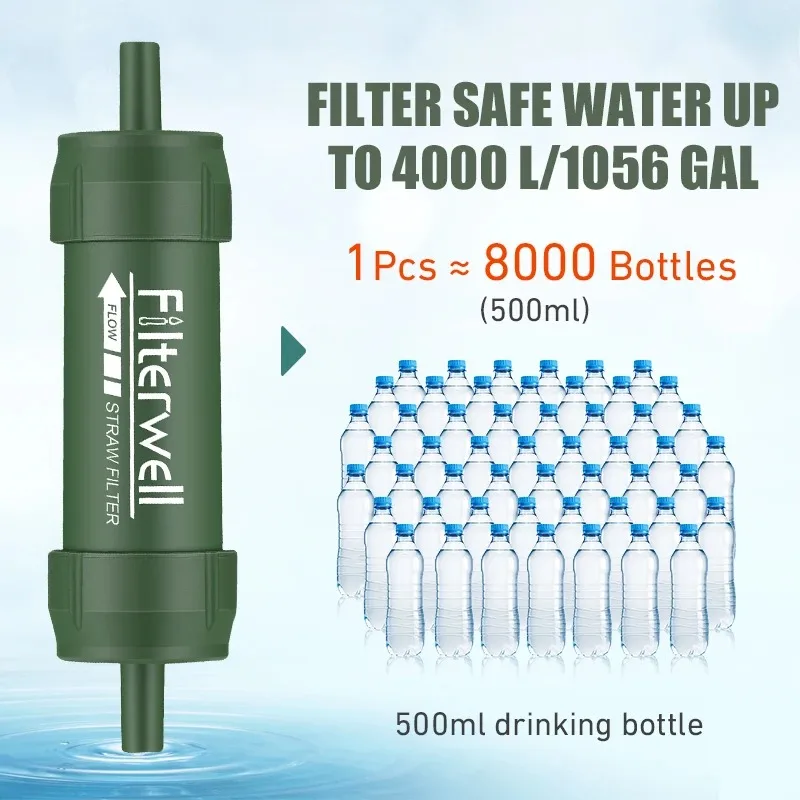 1PC Outdoor Mini Water Filter  - огляд і ціна Water Purification Straw