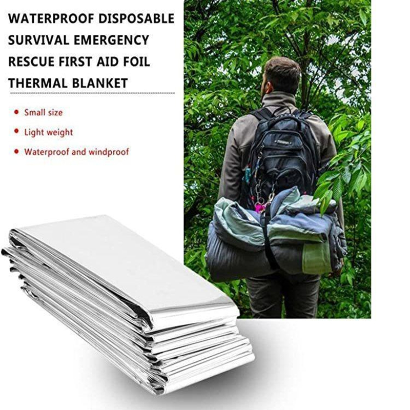 Emergent Blanket Mylar Thermal - огляд і ціна Emergency Mylar Tent