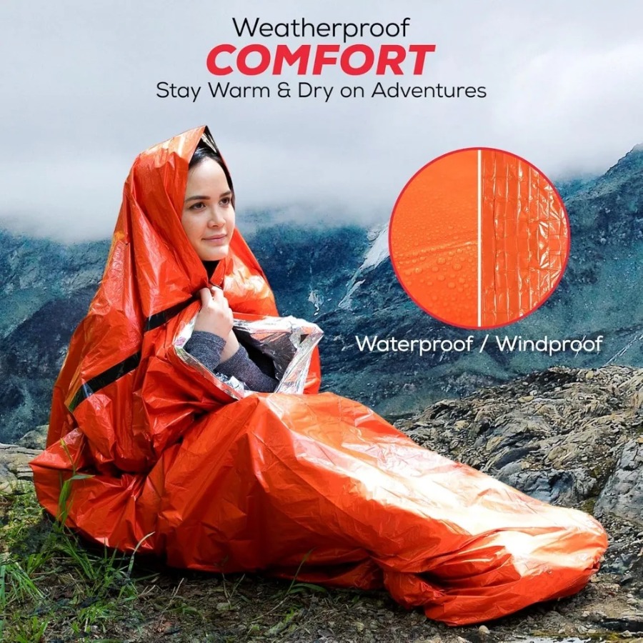 1PC Anti-rain Emergency Sleepi - огляд і ціна Emergency Mylar Tent