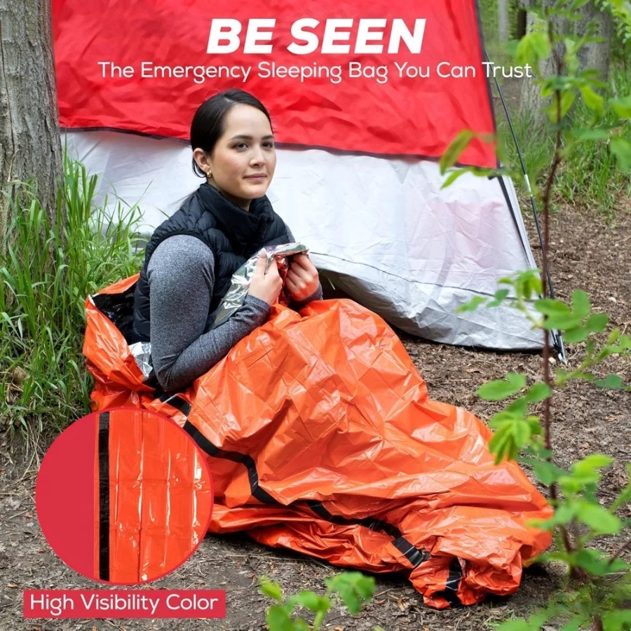 1PC Anti-rain Emergency Sleepi - огляд і ціна Emergency Mylar Tent