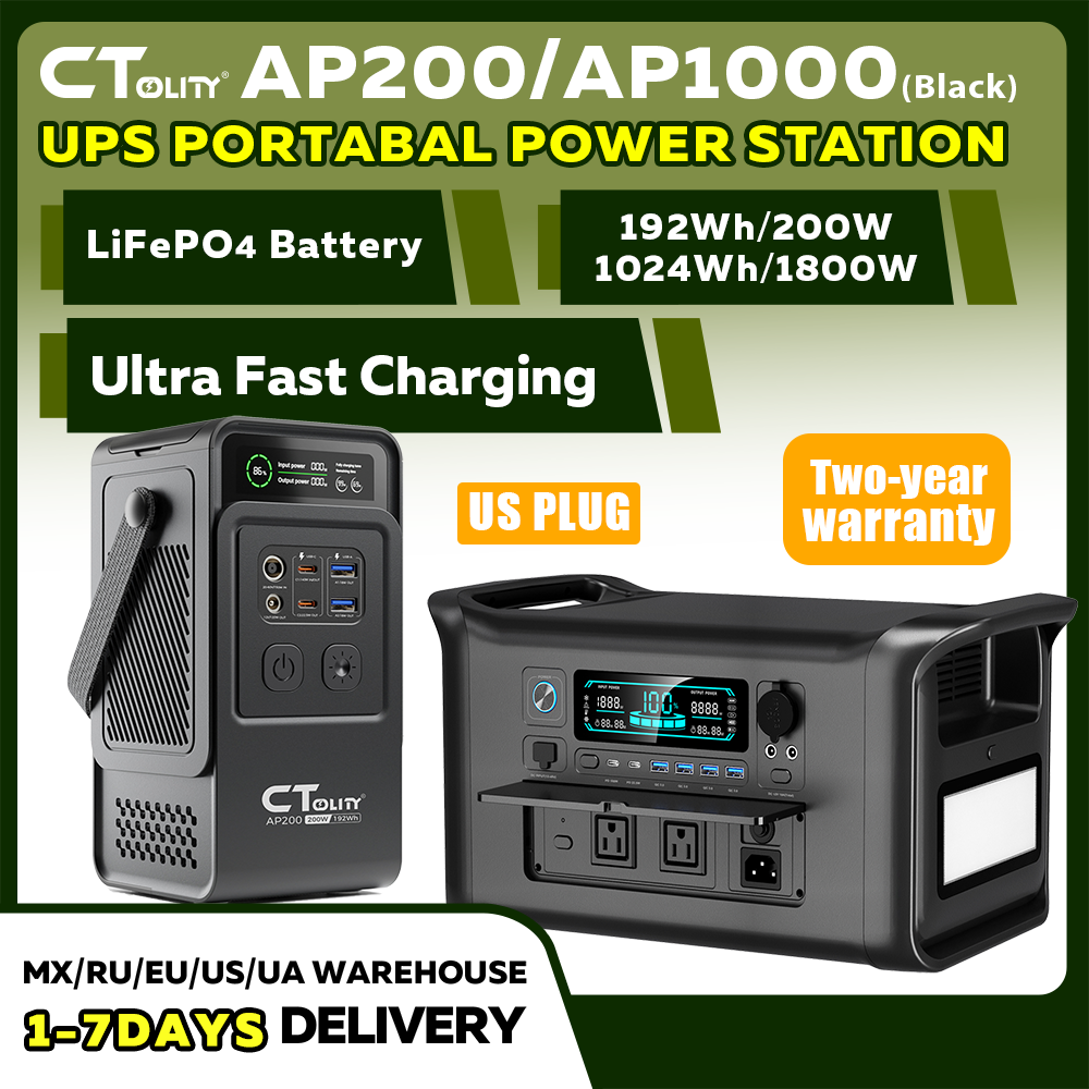 CTOLITY AP200 AP1000 Black sty - огляд і ціна Solar Emergency Charger