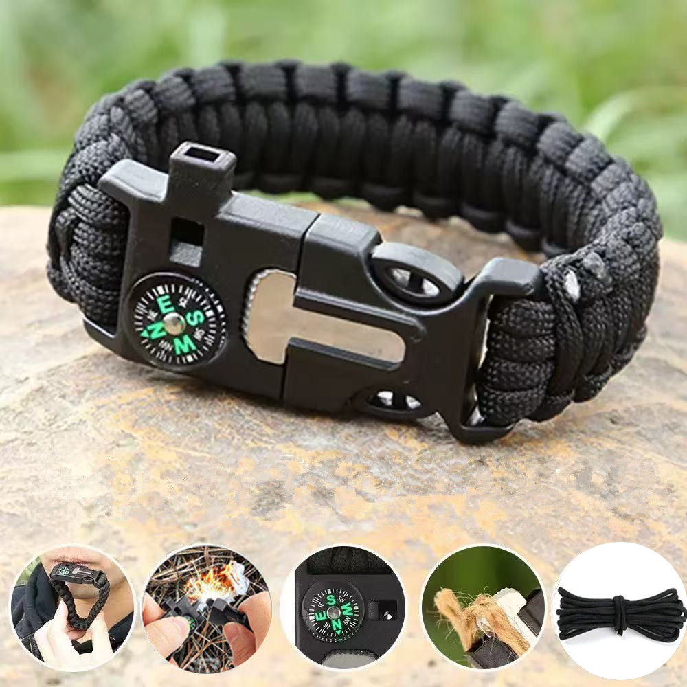 Five in One Compass Bracelet w - огляд і ціна Fire Starting Kit
