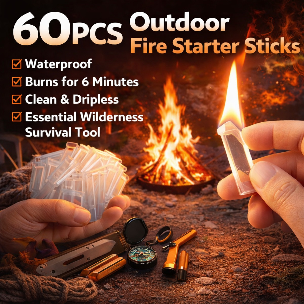 60PCS Waterproof Fire Starter  - огляд і ціна Fire Starting Kit