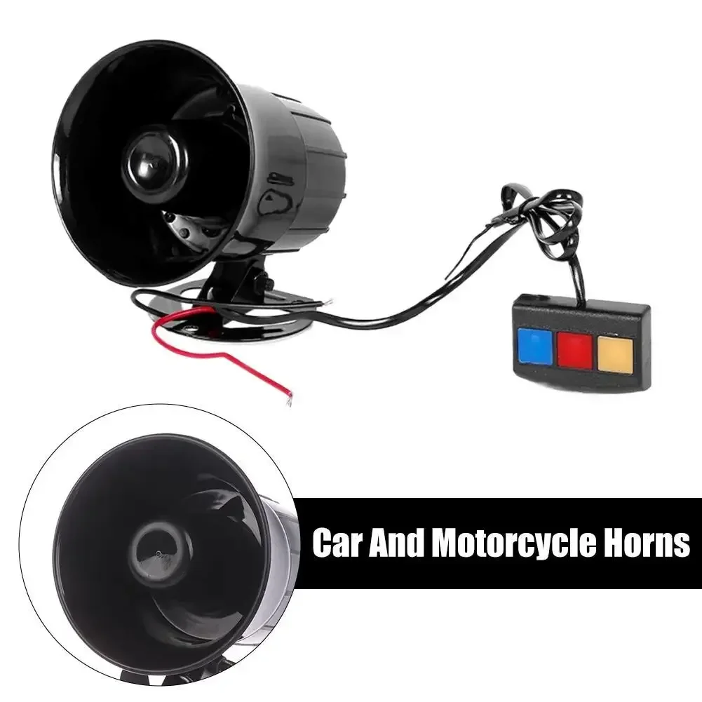 12V 3 Tone Sound Loud Car Horn - огляд і ціна Emergency Whistle Loud