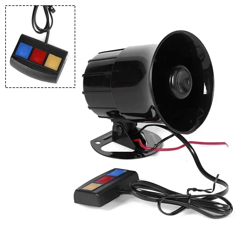 12V 3 Tone Sound Loud Car Horn - огляд і ціна Emergency Whistle Loud