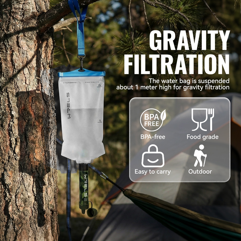 WRELS Outdoor Portable Water F - огляд і ціна Water Purification Straw