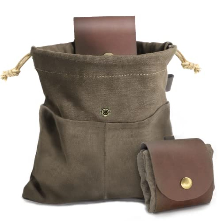 Foraging Pouch Leather Canvas  - огляд і ціна Water Bag Collapsible