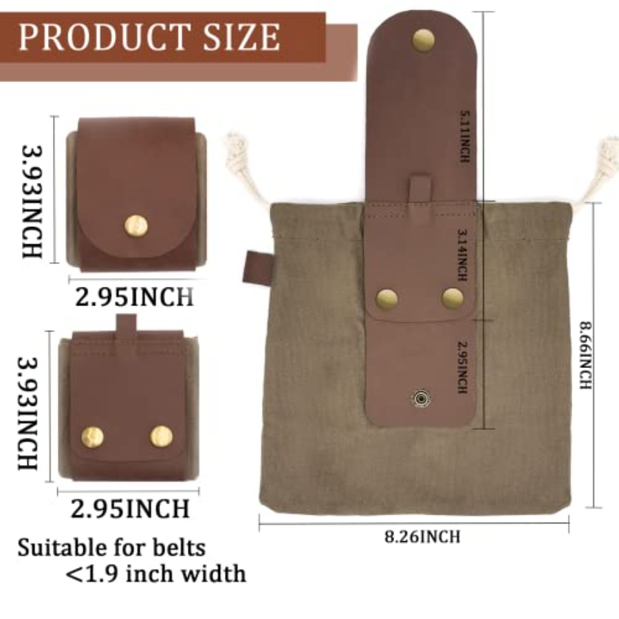 Foraging Pouch Leather Canvas  - огляд і ціна Water Bag Collapsible