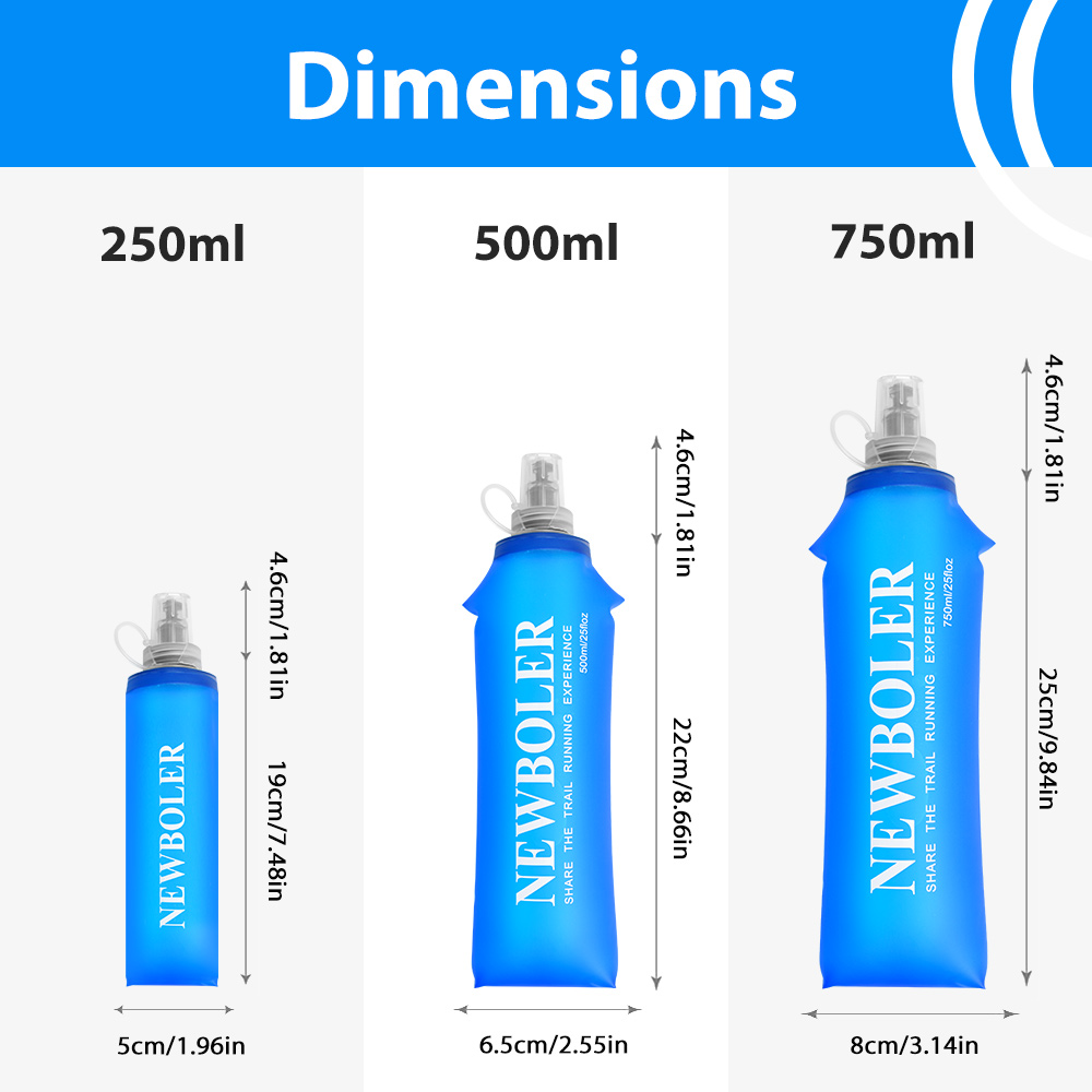 750ML Water Bottle TPU Folding - огляд і ціна Water Bag Collapsible