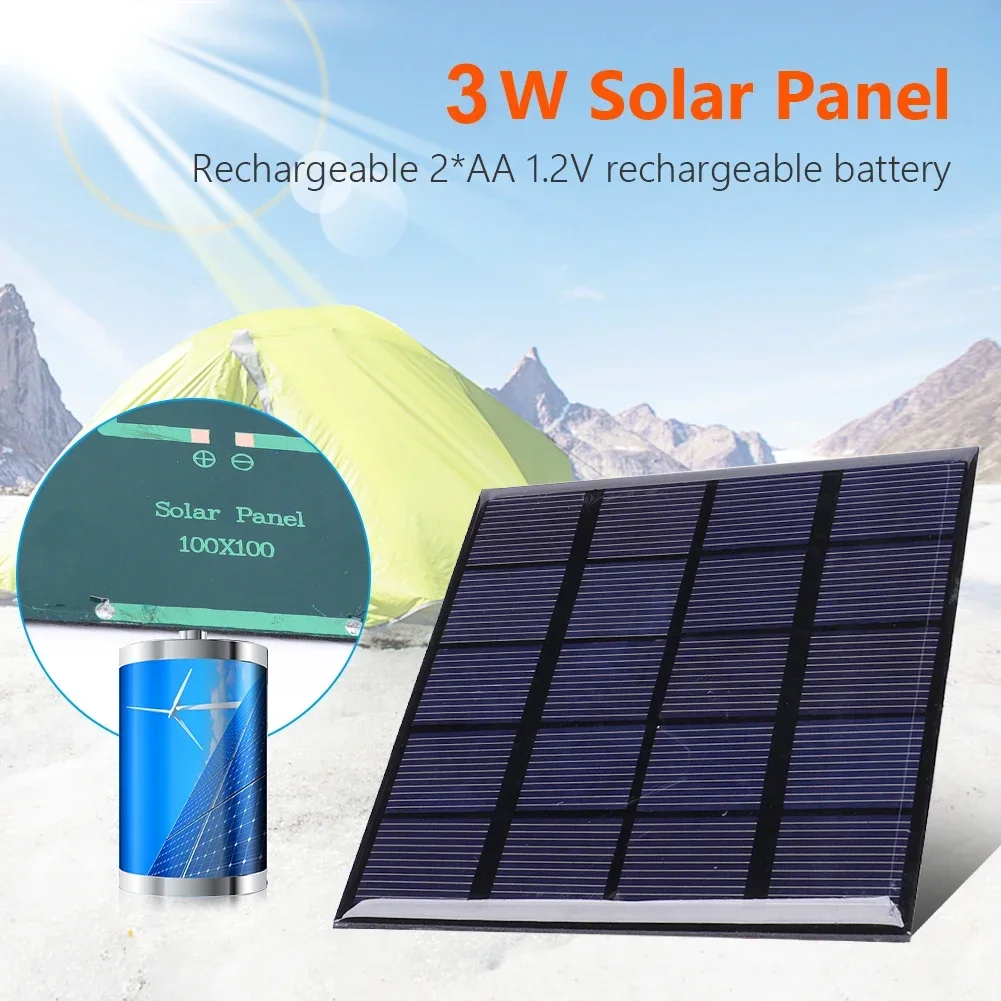 Solar Panel 3W 5V Solar Board  - огляд і ціна Solar Emergency Charger