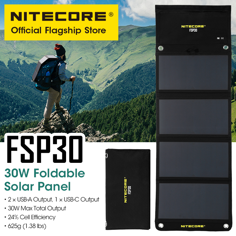 NITECORE FSP30 30W Portable So - огляд і ціна Solar Emergency Charger